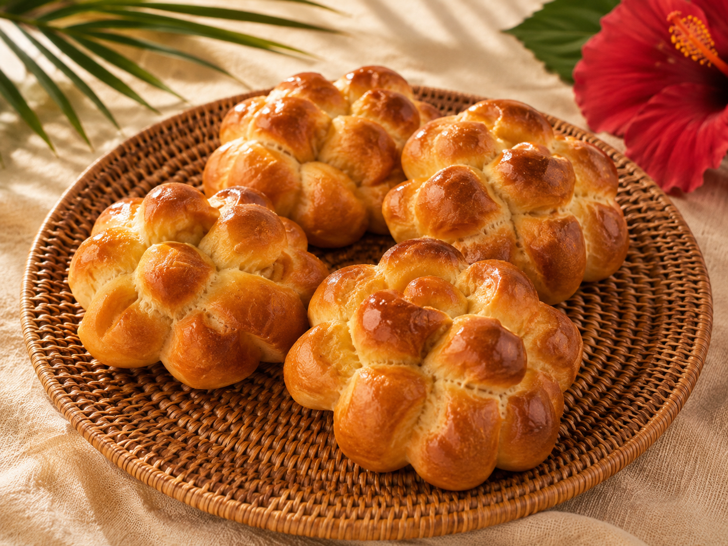 Pommes cannelle Beurre et de Bonheur mises en scène sur natte