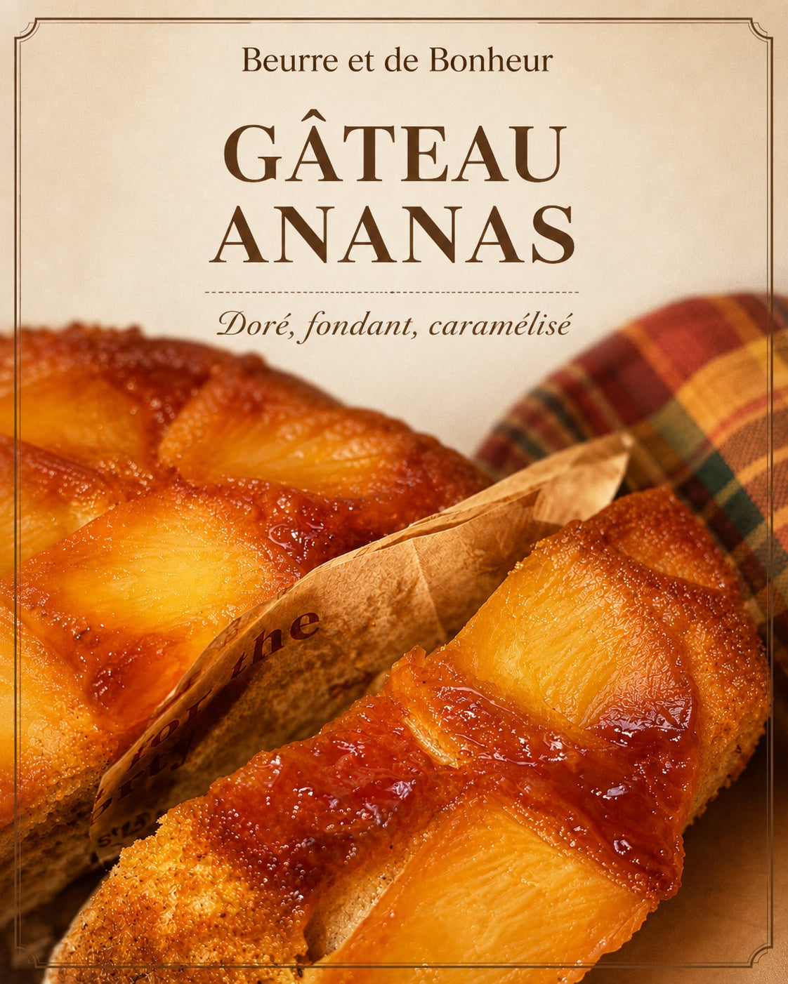 Gâteau ananas Beurre et de Bonheur