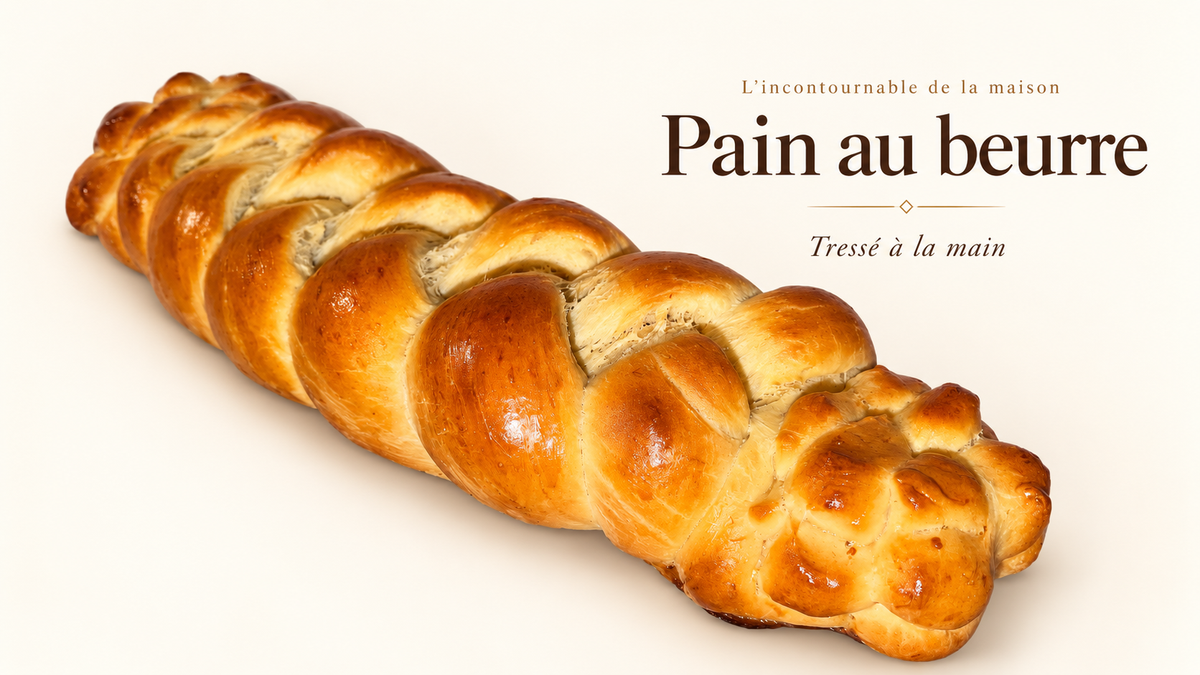 Pain au beurre tressé - L'incontournable de la maison - Beurre et de Bonheur